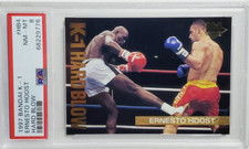 1997 Bandai K-1 Grand Prix Ernesto Hoost K-1 Hard blow Rookie Card RC PSA 8 GOAT