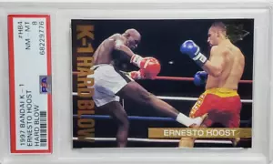 Tarjeta de novato Bandai K-1 Grand Prix 1997 Ernesto Hoost K-1 golpe duro radiocontrol PSA 8 CABRA - Imagen 1 de 2