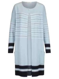 MONA MARKE Damen Longstrickjacke Hellblau GR-40 NEU B368 - Bild 1 von 3