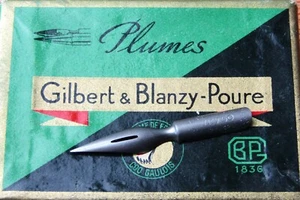Quantities of 10 DIP PEN NIBS: Gilbert & Blanzy-Poure Fine Points - Picture 1 of 1