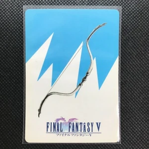 Nr.171 Waffe Artemis Bogen Final Fantasy V Karte Anime Japan FFV SQUARE F/S - Bild 1 von 4