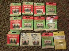 Vintage lot GE Merry Midget Christmas Replacement Bulbs 30 - 50 & 18 - 29 & Fuse