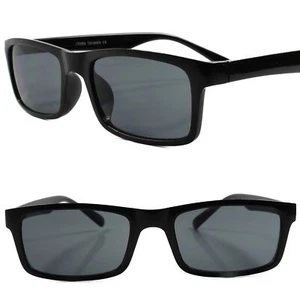 Gafas de sol clásicas rectangulares negras de moda retro de los 80 y 90 de los años 80 para hombre y mujer - Imagen 1 de 4