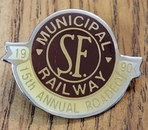 VTG SF Muni Railway 1990 15th Annual Roadeo Pin San Francisco California Transit - Picture 1 of 3