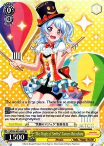1x "The Magic of Smiles" Kanon Matsubara BD/EN-W03-009S SR Weiss Schwarz - Picture 1 of 1