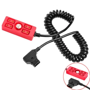 Splitter Hub Dtap to 4 Port D Tap Female Power Coiled Cable for ARRI RED Teradek - Picture 1 of 7