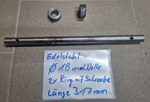RESTSTÜCKE V2A Edelstahl Rundstahl A2 Rundstab Rundmaterial Ø 18 mm Länge 317mm - Bild 1 von 3