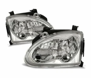 fari per HONDA CRX DEL SOL 1992 1993 1994 1995 1996 1997 cromati LHD - Picture 1 of 1