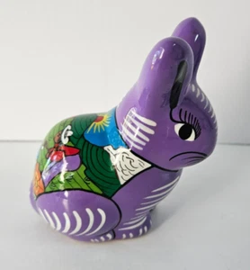 Disney Themenparks & Resorts mexikanische Keramik lila handbemalt Volkskunst Hase - Bild 1 von 11