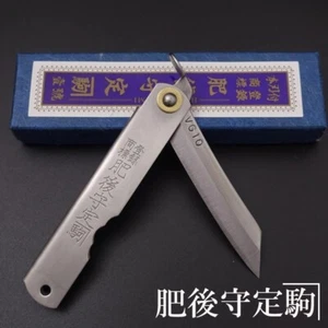 HIGONOKAMI VG10 Stainless Steel Japanese Folding Knife (Large) Made in Japan - Picture 1 of 8