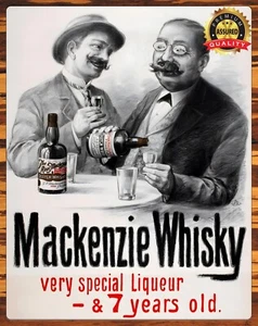 Mackenzie Whisky - 1898 - Metal Sign 11 x 14 - Picture 1 of 4