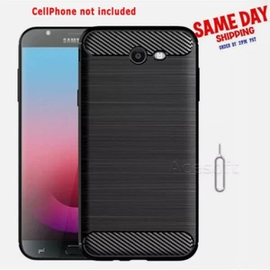 Funda protectora trasera borde completo cepillada para Samsung Galaxy J7 Prime SM-J727T1 - Imagen 1 de 4