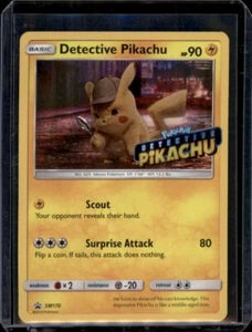 Detective Pikachu GESTEMPELT - SM170 - Black Star Promo - Leicht gespielte Pokémonkarte - Bild 1 von 2