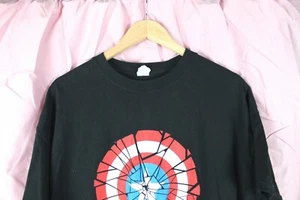 Gildan Captain America T Shirt In Schwarz Gr. XL - Bild 1 von 4