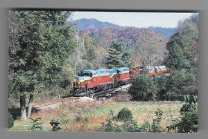 Great Smoky Mountains Railway GP-7 #777 & GP-9 #200 Locomotive Train Postcard - Picture 1 of 2