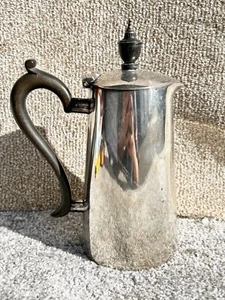 ANTIKER SILBER TELLER KAFFEE TEEKANNE KANNE BAKELIT GRIFF - Bild 1 von 9