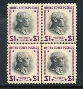 US 832 $1 Prexy Center Line Block MNH Perfectly Centered GEM 5B19 2 - Picture 1 of 4
