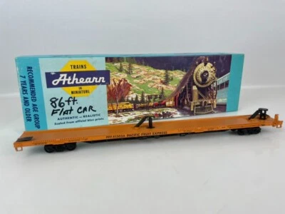 Athearn 2002 HO Pacific Fruit Express 86' FT Flat Car Kit LN/Box - Image 1 of 3