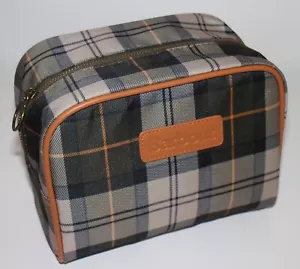 Barbour Kulturtasche/Kulturbeutel/Rasiertasche hellbraun Tartan Check - Bild 1 von 3