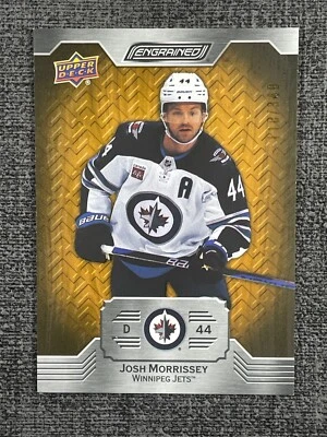 Josh Morrissey 2023-24 Upper Deck Engrained Hockey Base Oak #14 /349 - Image 1 of 2