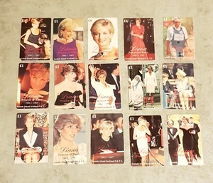 SCOTLAND LADY DIANA PRINCESS OF WALES 15 CARDS NUMBERS -LIMITED EDITION OF 5000 - Picture 1 of 2