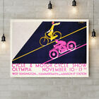 Vintage Fahrrad & Motorrad Show Wandkunst - Leinwand gerollte Wandkunst Druck