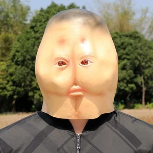 Funny Butt Disgusting Mask Halloween Masquerade Full Head Mask Props Latex Mens - Picture 1 of 10