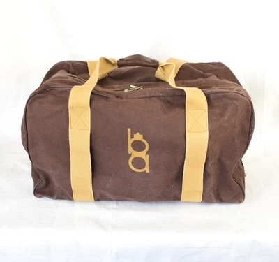 Bolso de Lona de Caza Ropa Deportiva Bob Allen De Colección Viaje Marrón Lona Cuero Foto 1 de 4