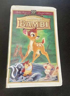 Walt Disney Bambi 55th Anniversary 1997 Limited Edition Rare VHS Tape - Image 1 of 4