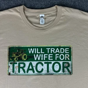 Trade Wife For Tractor T-Shirt Men's XL Funny Cool Marriage Humor Farm Vintage - Picture 1 of 7