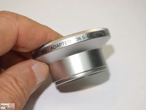 Adapter Tubus (36,5mm -> 52mm) for Nikon Coolpix 885/4300 Tube Filter Adapter - Picture 1 of 3