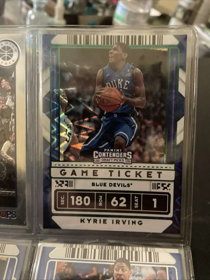 2020–21 Panini Contenders драфт медиаторы — билет на игру Cracked Ice Кайри Ирвинг /23 - Изображение 1 из 2