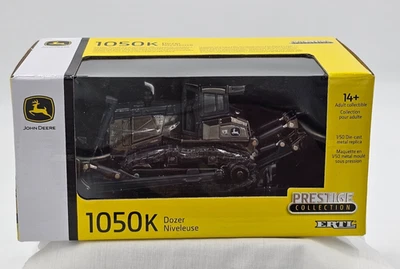 1/50 JOHN DEERE 1050K DOZER GUNMETAL CHROME CHASER  PRESTIGE COLLECTION NEW - Image 1 of 4