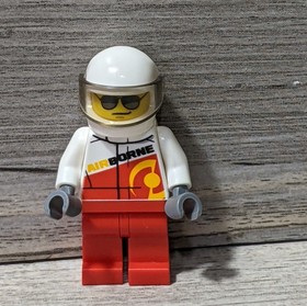 LEGO MINIFIGURE CTY 60113 CITY RALLY RACE CAR DRIVER AIRBORNE LOGO