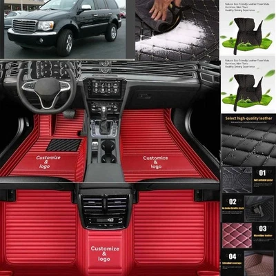 For Chrysler Aspen Car Floor Mats Custom Luxury Front & Rear Auto Carpets Liners Foto 1 de 4