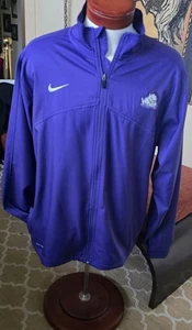 Nike TCU Texas Christian University Long Sleeve Zip up Windbreaker Size L - Picture 1 of 4