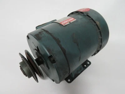 Leeson 3HP 1740RPM 208-230V E182T Fr 3Ph 8.2/4.1FLA 60Hz C/W Attachment USED - Image 1 of 4