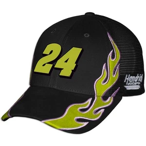 Unisex Cuadros Bandera Deportes Negro William Byron Raptor Llama Camionero Ajustable - Imagen 1 de 5