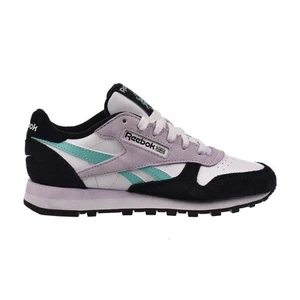 Reebok Classic Leather Women's Shoes White/Aqua/Black 100209565 - Picture 1 of 6