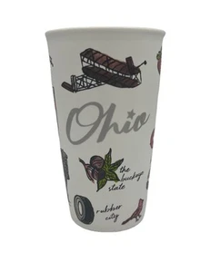 New Starbucks State OHIO Ceramic Tumbler/Lid Insulated Buckeye 12oz 2017 Limited - Picture 1 of 9