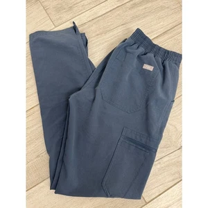 Pantalones Médicos FIGS Technical Collection XS Azul Gris Cordón Cintura Elástica - Imagen 1 de 4