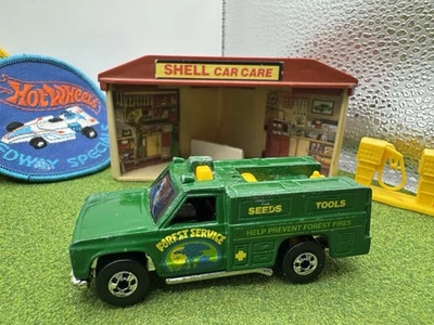 1974 Hot Wheels Green Forest Service Rescue Ranger Truck Blackwall Vintage Fire - Image 1 of 4