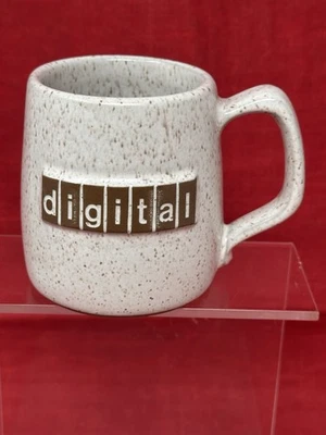 Digital Equipment Corp Mug DEC Vintage Speckled Stoneware Coffee Cup VTG EUC - Image 1 of 4