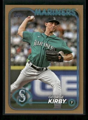 George Kirby 2024 Topps Gold #75 Seattle Mariners /2024 - Image 1 of 2