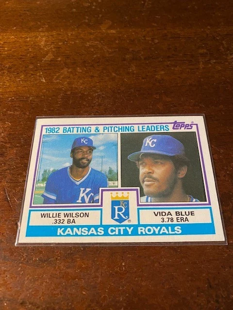1983 Topps Team Checklist Vida Blue, Willie Wilson #471 - FREE SHIPPING - Image 1 of 1