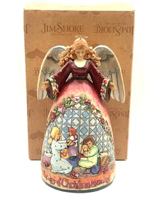 Jim Shore "The Joy Of Christmas Morning" Angel Statue 4005325 Figurine Enesco - Picture 1 of 7