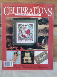 Leisure Arts Celebrations Cross Stitch & Crafts Magazine Premier Issue 1989 - Picture 1 of 11