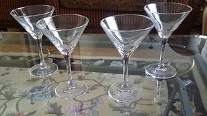 4 vasos de cóctel cristalinos vintage - Imagen 1 de 4