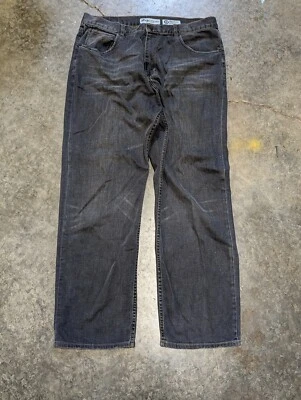 Pantalones de mezclilla holgados vintage Y2K 2000s LRG descoloridos bolsillos de pierna ancha 38 Foto 1 de 4