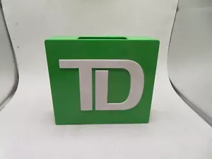 Vintage TD Bank Coin Bank Plastic Promo Advertising 6 1/4 X 5 3/4 INCH - Picture 1 of 5